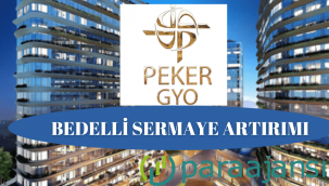 PEKGY Peker Gayrimenkul Bedelli sermaye açıklaması