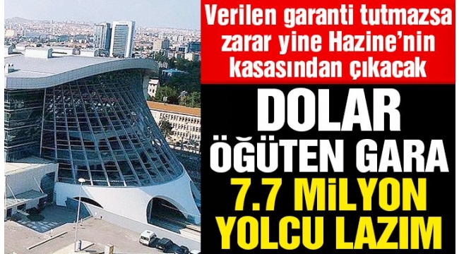 Dolar öğüten gara 7.7 milyon yolcu lazım