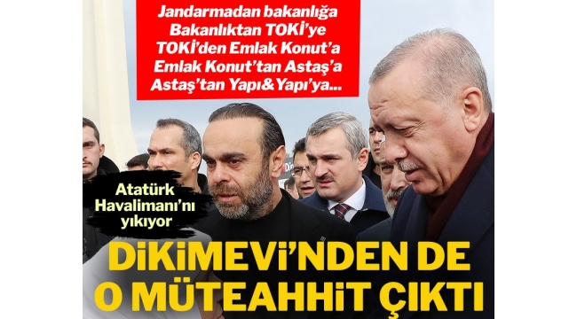 Beşiktaştaki Dikimevi araziside de o müteahhit çıktı !