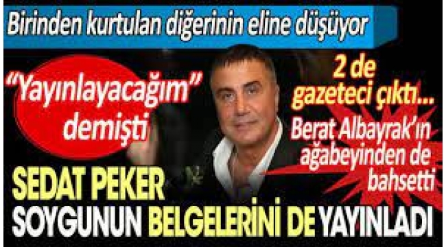 Sedat Peker'in rüşvet ağı iddialarında Borsagundem sahibi Orhan Pala ve Hürriyet Ekonomi yazarı Burak Taşçı çıktı !