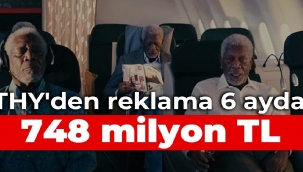 THY'den reklama 6 ayda 748 milyon TL