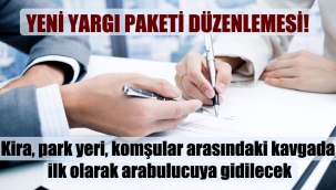 Yeni yargı paketi düzenlemesi!