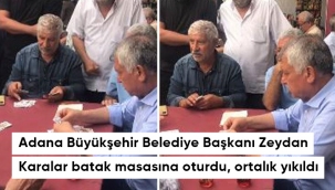 Adana Büyükşehir Belediye Başkanı Zeydan Karalar batak masasına oturdu, ortalık yıkıldı