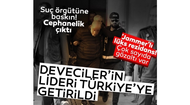 Suç örgütü 'Deveciler'in lideri Türkiye'ye getirildi! Polis baskınında cephanelik çıkmıştı...