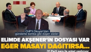 CHP'li Yaşar Okuyan'dan İYİ Parti Lideri Meral Akşener ile ilgili bomba iddia: Elimde dosyası var Kılıçdaroğlu'na da verdim | Para ile anket yaptırıyor.