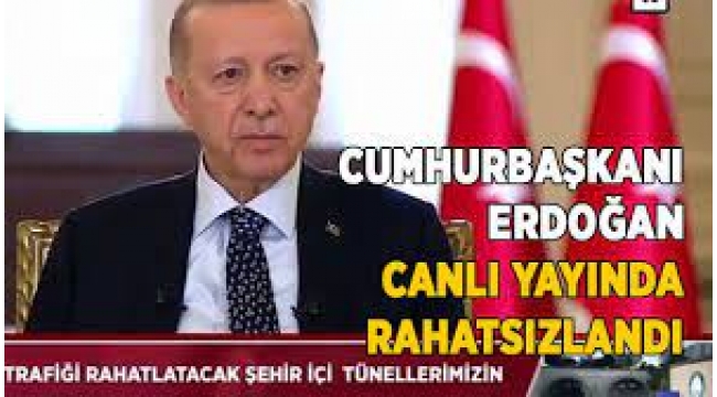 Cumhurbaşkanı Erdoğan canlı yayında rahatsızlandı