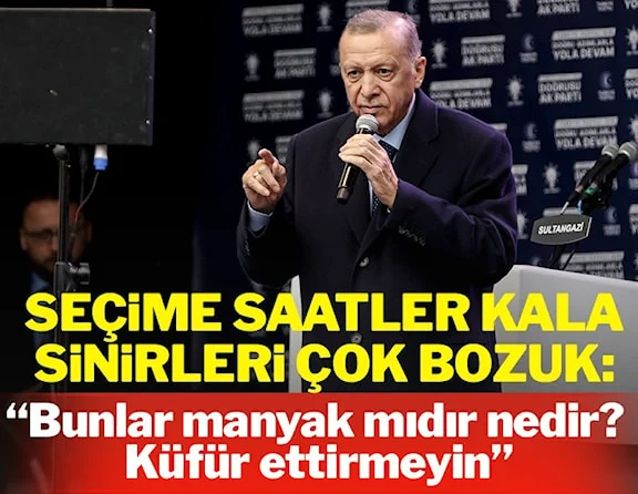 Erdoğan Mitingde Çok Sinirlendi: Bana Küfür Ettirmeyin!