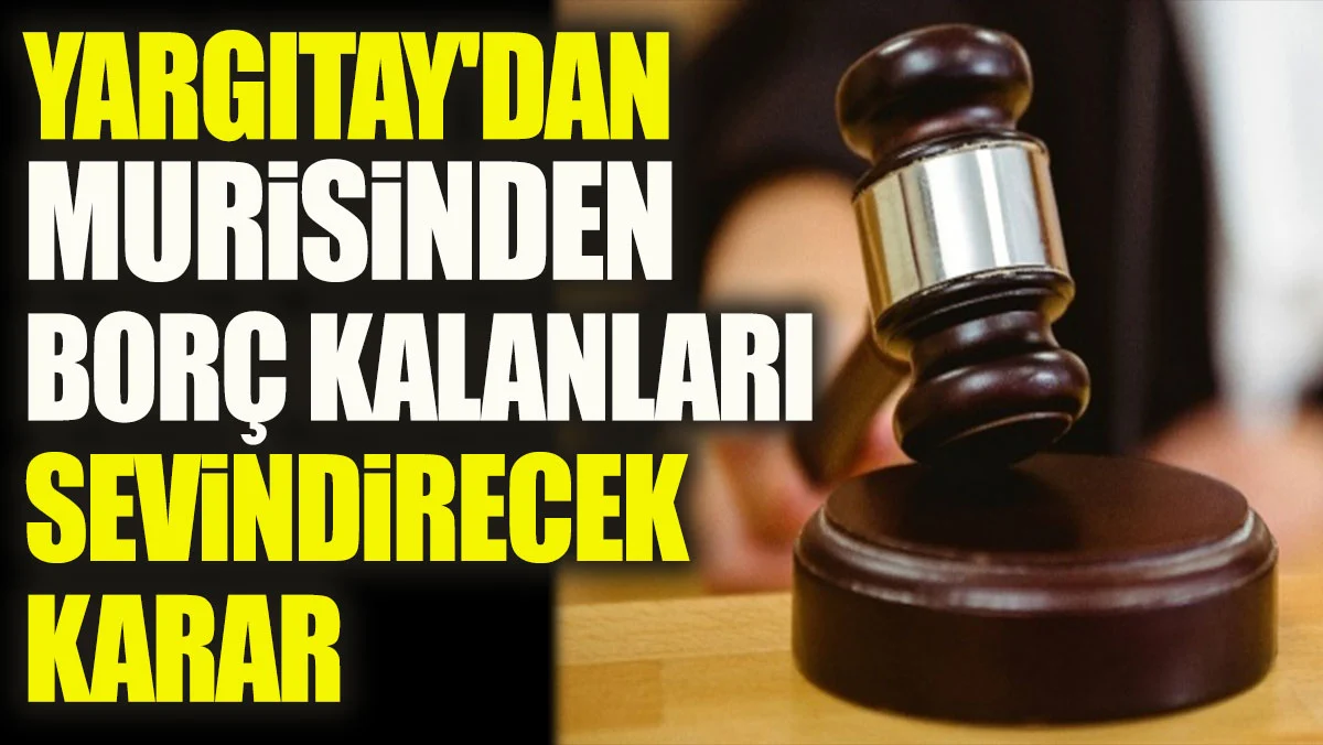 Yargıtay'dan murisinden borç kalanları sevindirecek karar