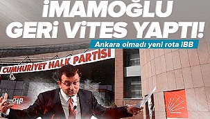 Ekrem İmamoğlu'ndan geri vites! Kurultayda Kemal Kılıçdaroğlu'nu yenemeyeceğini anlayınca rotayı İBB'ye çevirdi.