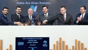 Borsa İstanbul'da gong 1000 Yatırımlar Holding için çaldı.