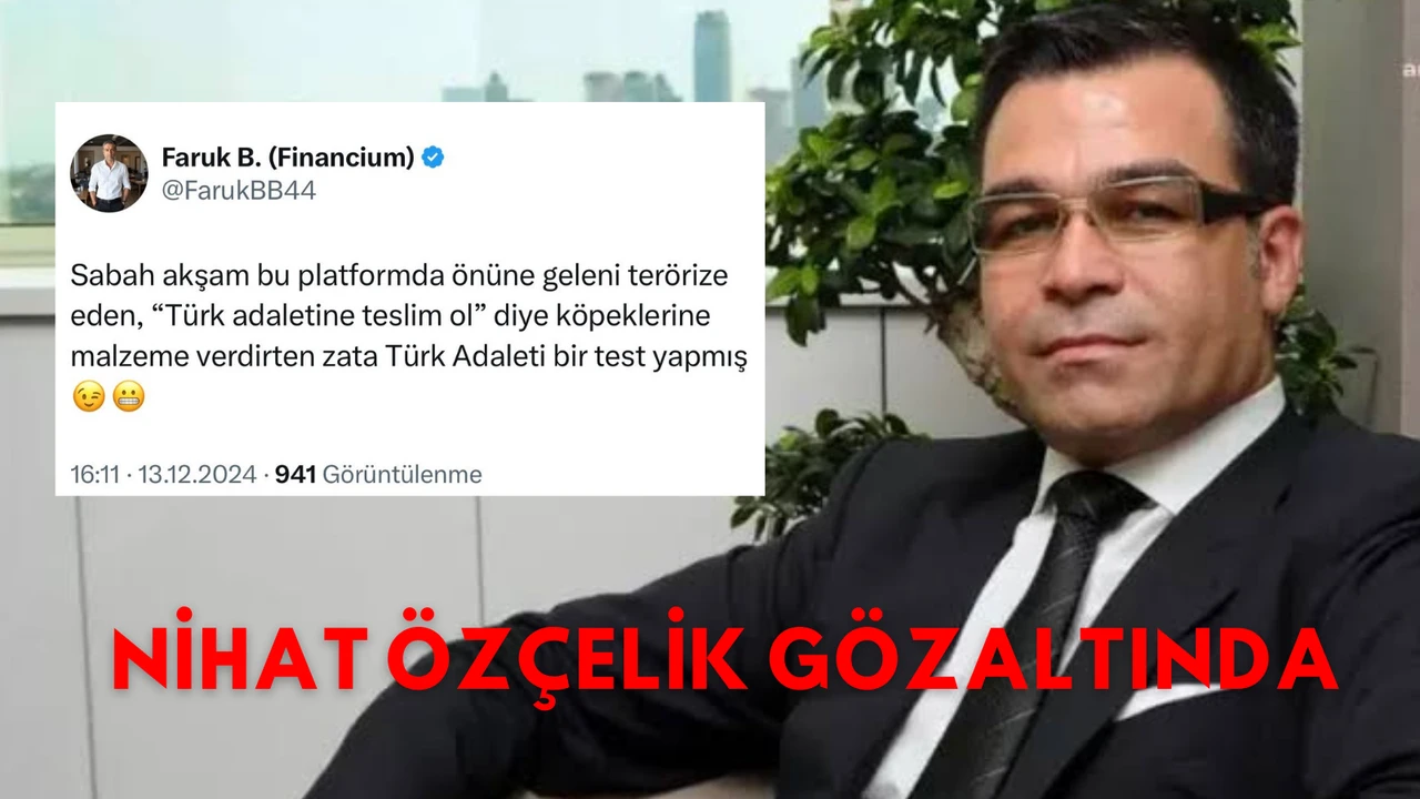 Borsadaki yatırımlarıyla tanınan VERUSA Holding A.Ş hissedarı Nihat Özçelik Gözaltına alındı!